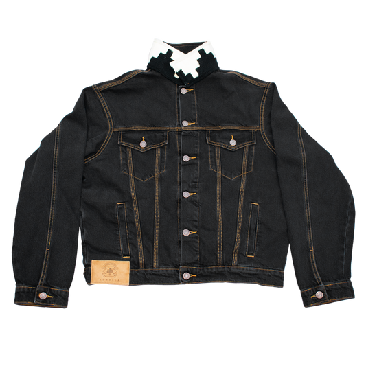 Danzante cabezas marroncito black denim