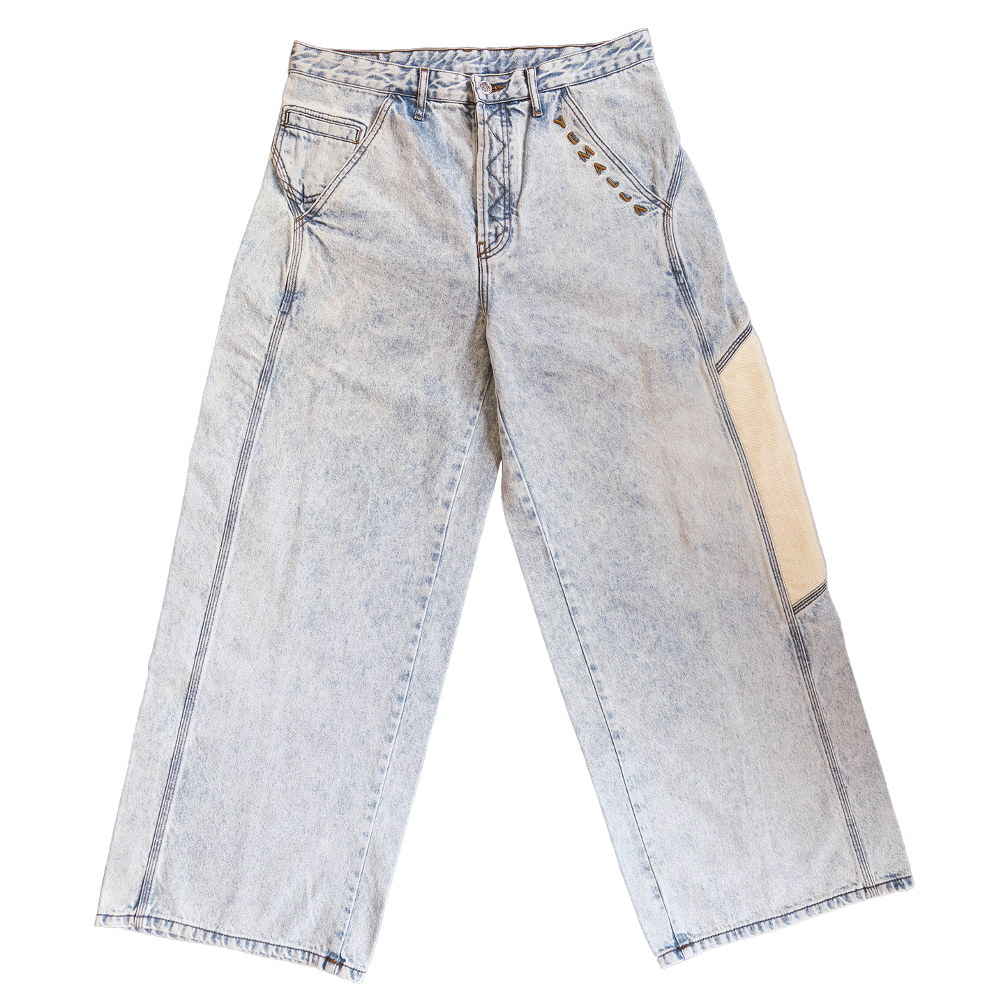 Fragmentos cabeza denim jeans
