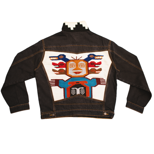 Danzante cabezas marroncito black denim