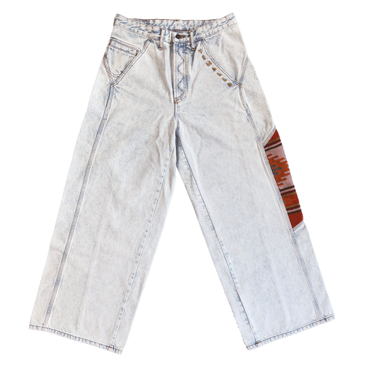Geometrico naranja jeans