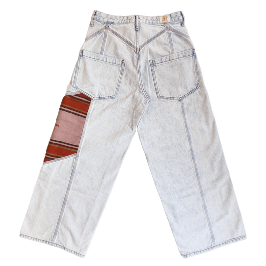 Geometrico naranja jeans